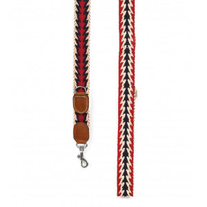 Peruvian Arrow Adjustable Leash Red